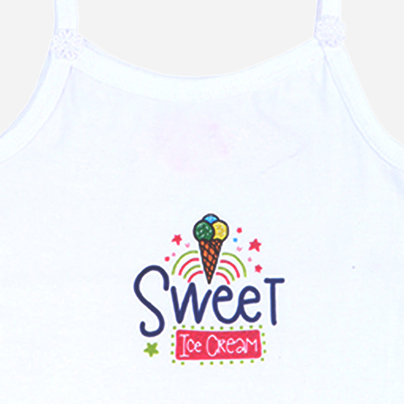 Girls Vest Dori Neck Sleeveless Pack of 4 - Bodycare