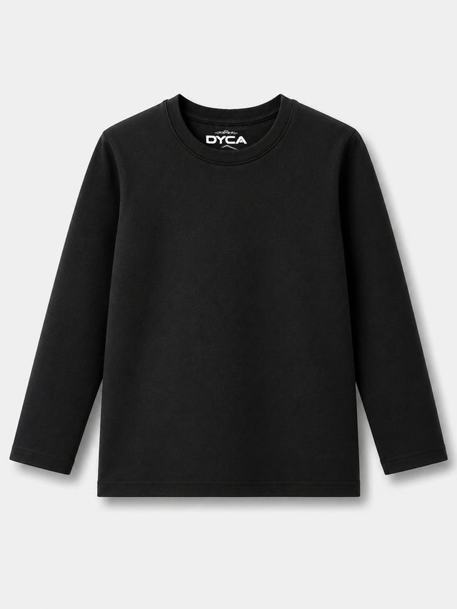 Girls 100% Cotton Round Neck Full Sleeve T-Shirt for Everyday Casual Wear and Regular Wardrobe Comfort - Pack of 1