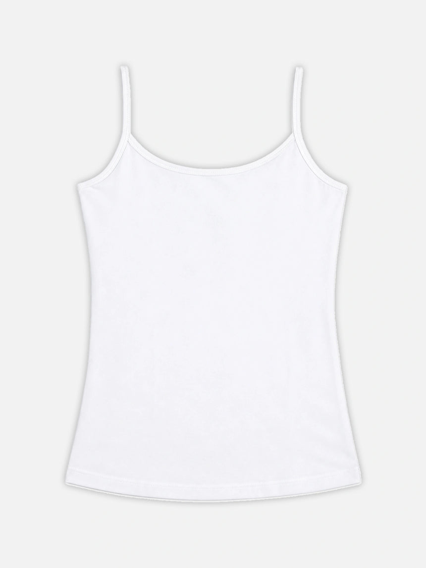 Girls Cotton Camisole Dori Neck Sleeveless
