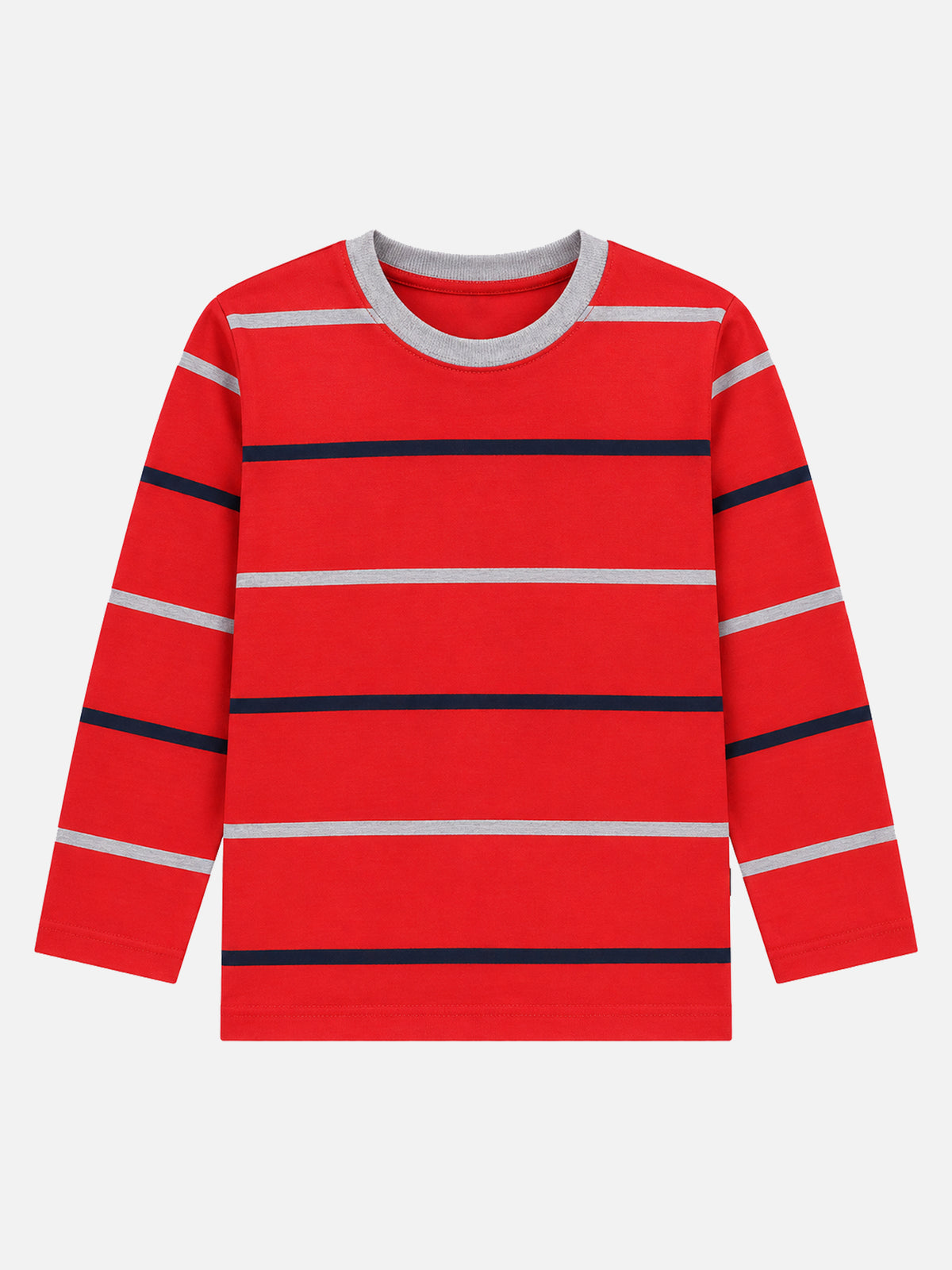 Boys Printed T-Shirt with Round Neck and Full Sleeves for Comfortable Casual Wear and Regular Everyday Use