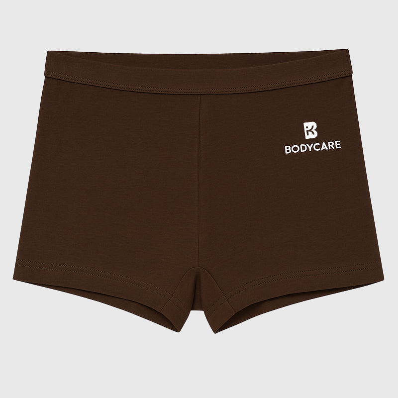 Bodycare Girls Boyshorts Solid Navy & Brown Pack Of 2