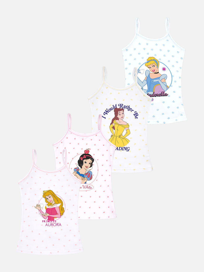Girls Princess Vest Dori Neck Sleeveless Pack of 4 - Bodycare