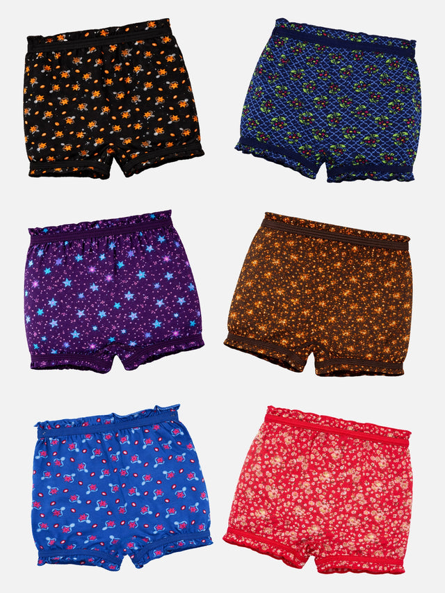 Unisex 100% Cotton Bloomer Lycra Waistband Pack of 6 - Bodycare