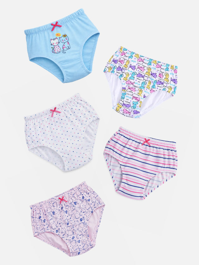 Girls Panty Inner Elastic Pack of 5 - Bodycare