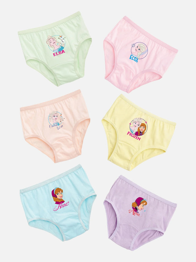 Baby Girls Frozen Panty Top Elastic Pack of 6 - Bodycare