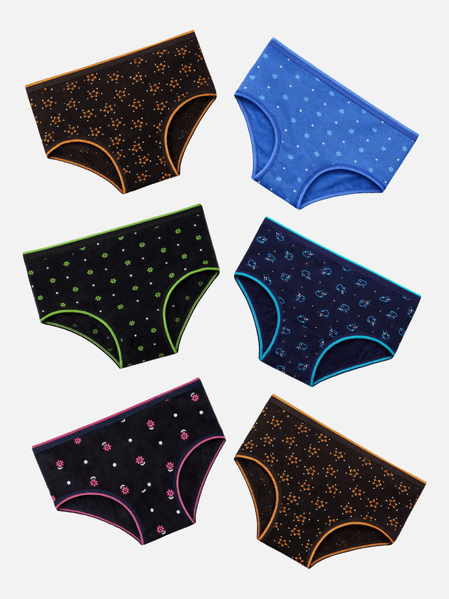 Baby Girls Panty Top Elastic Pack of 6 - Bodycare