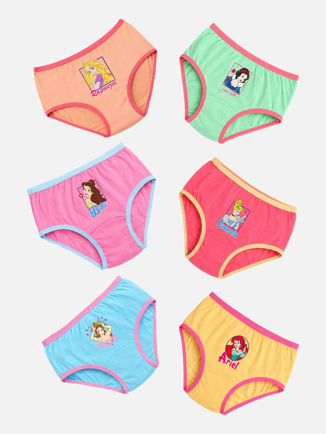 Girls Princess Panty Top Elastic Pack of 6 - Bodycare