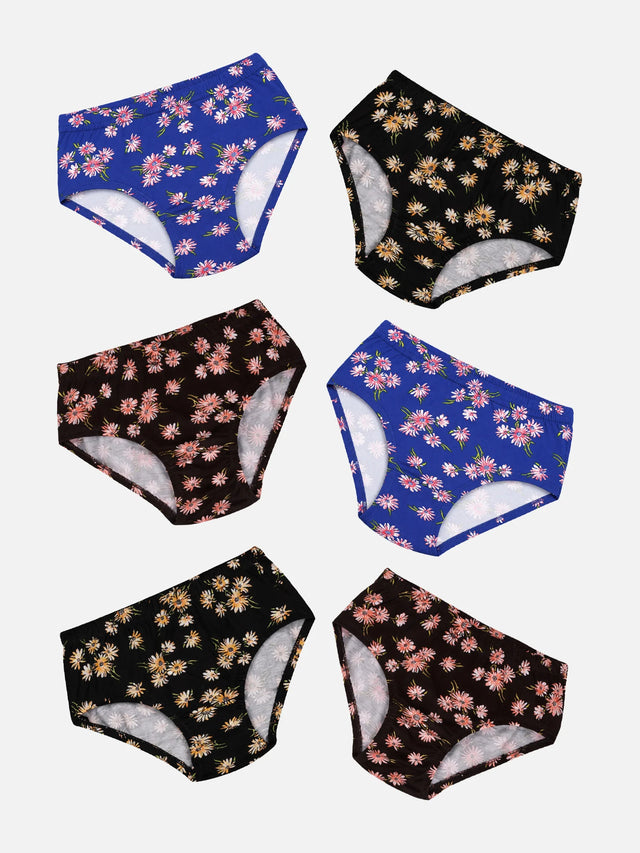 Girls Panty Inner Elastic Pack of 6 - Bodycare