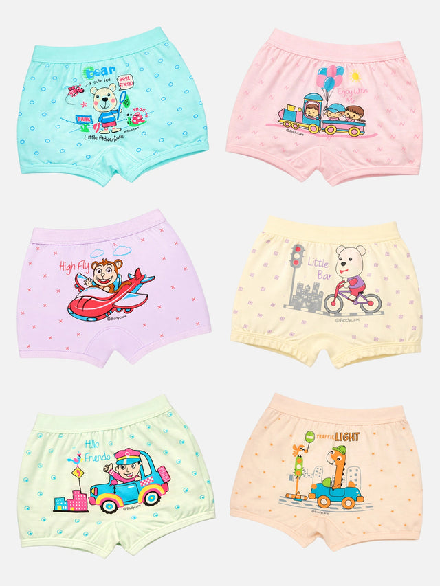 Unisex Cotton Spandex Bloomer Lycra Waistband Pack of 6 - Bodycare