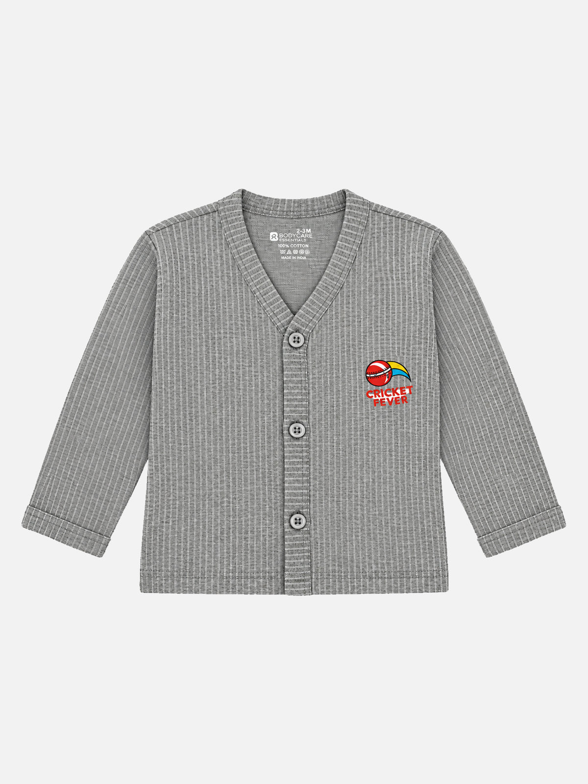 Unisex Baby Cotton Thermal Front Open Full Sleeves Top for Warm Winter Innerwear and Cold-Weather Comfort