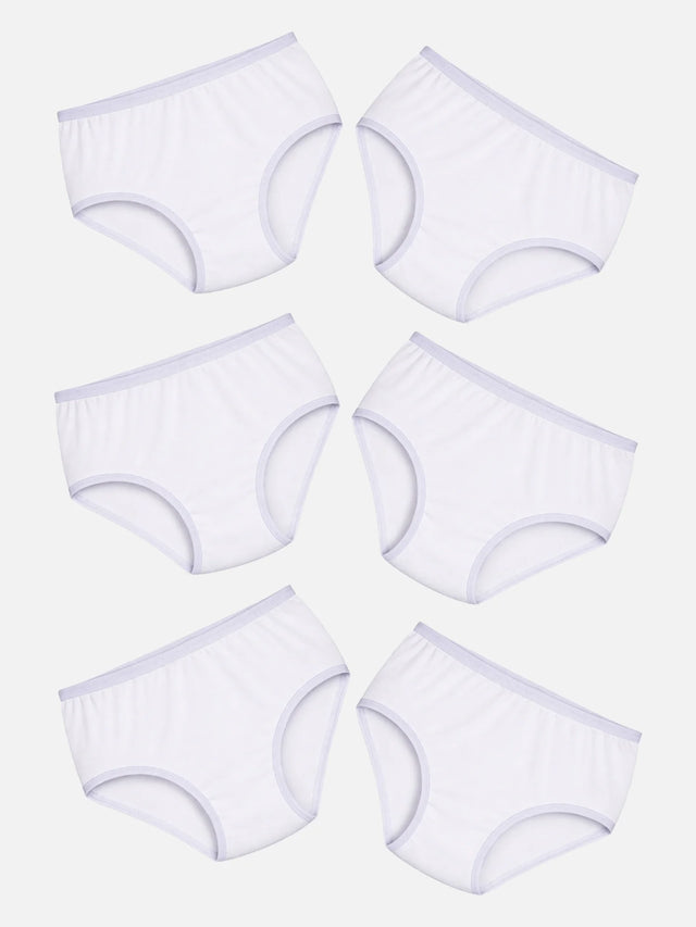 Girls Panty Top Elastic Pack of 6 - Bodycare