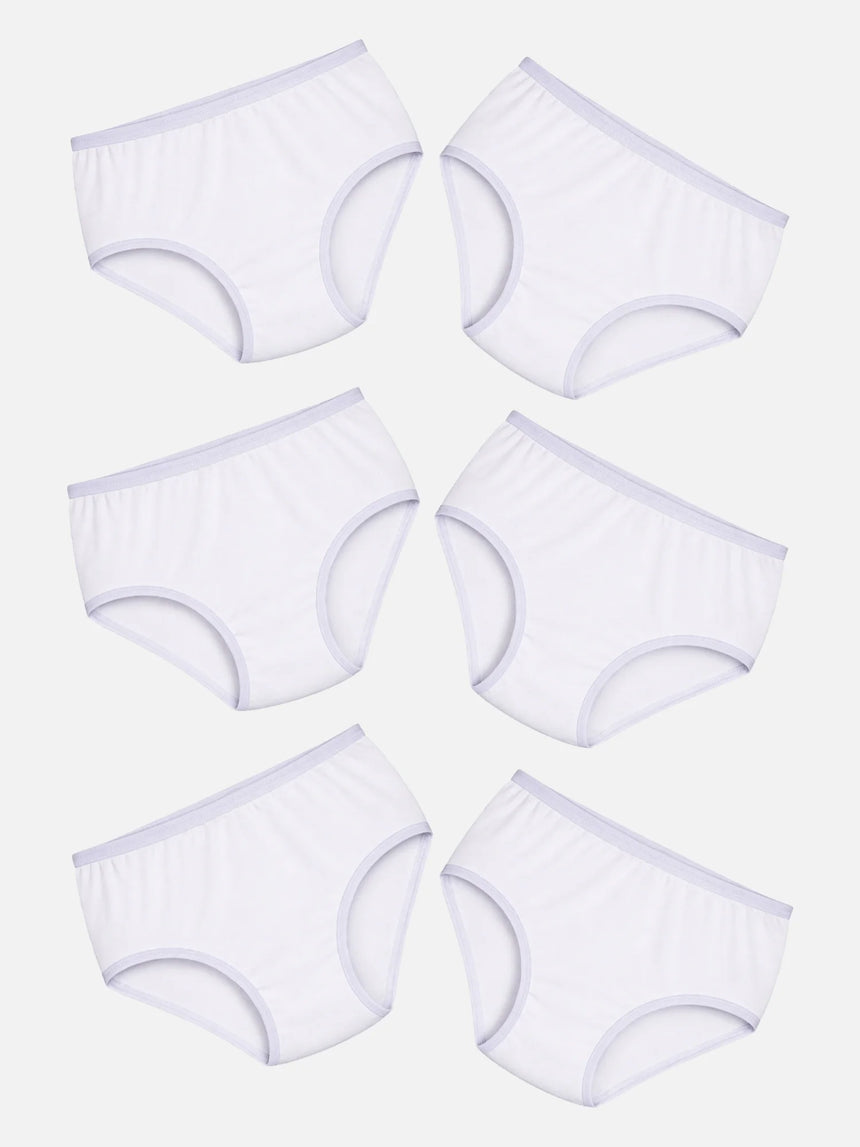 Girls Panty Top Elastic Pack of 6 - Bodycare