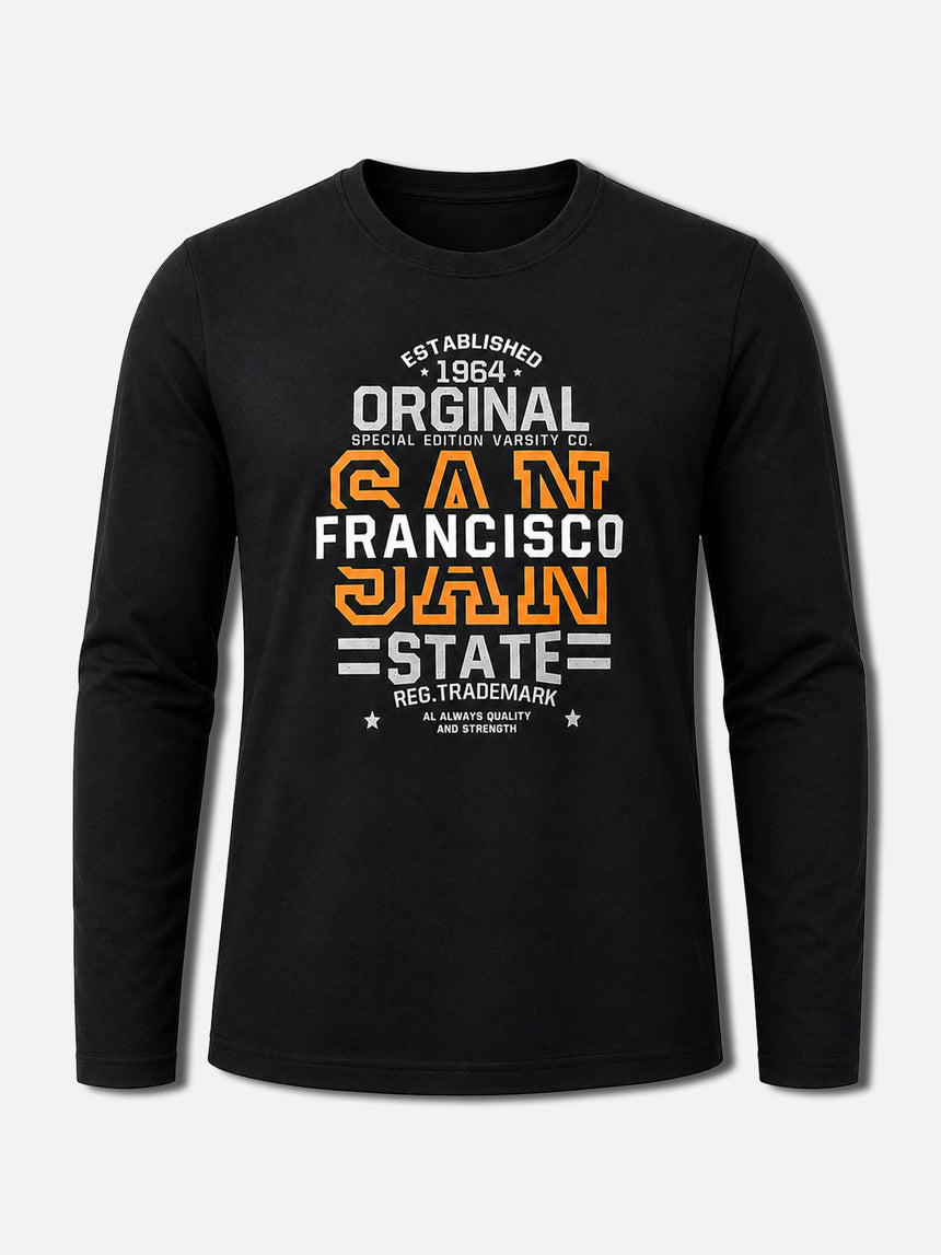 Men T-Shirt Round Neck Full Sleeves