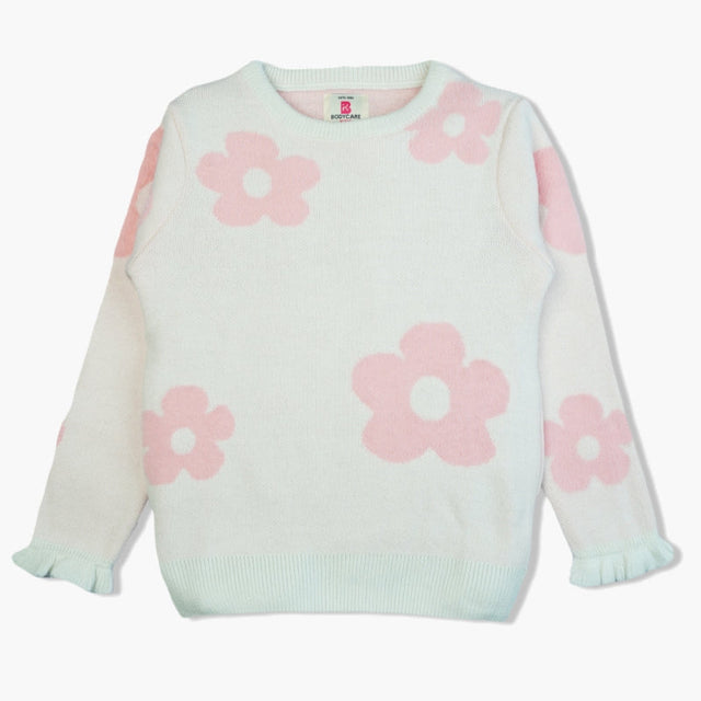 Girls Sweater Round Neck Full Sleeves - Bodycare