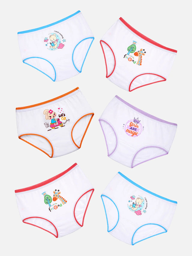 Baby Girls Panty Top Elastic Pack of 6 - Bodycare