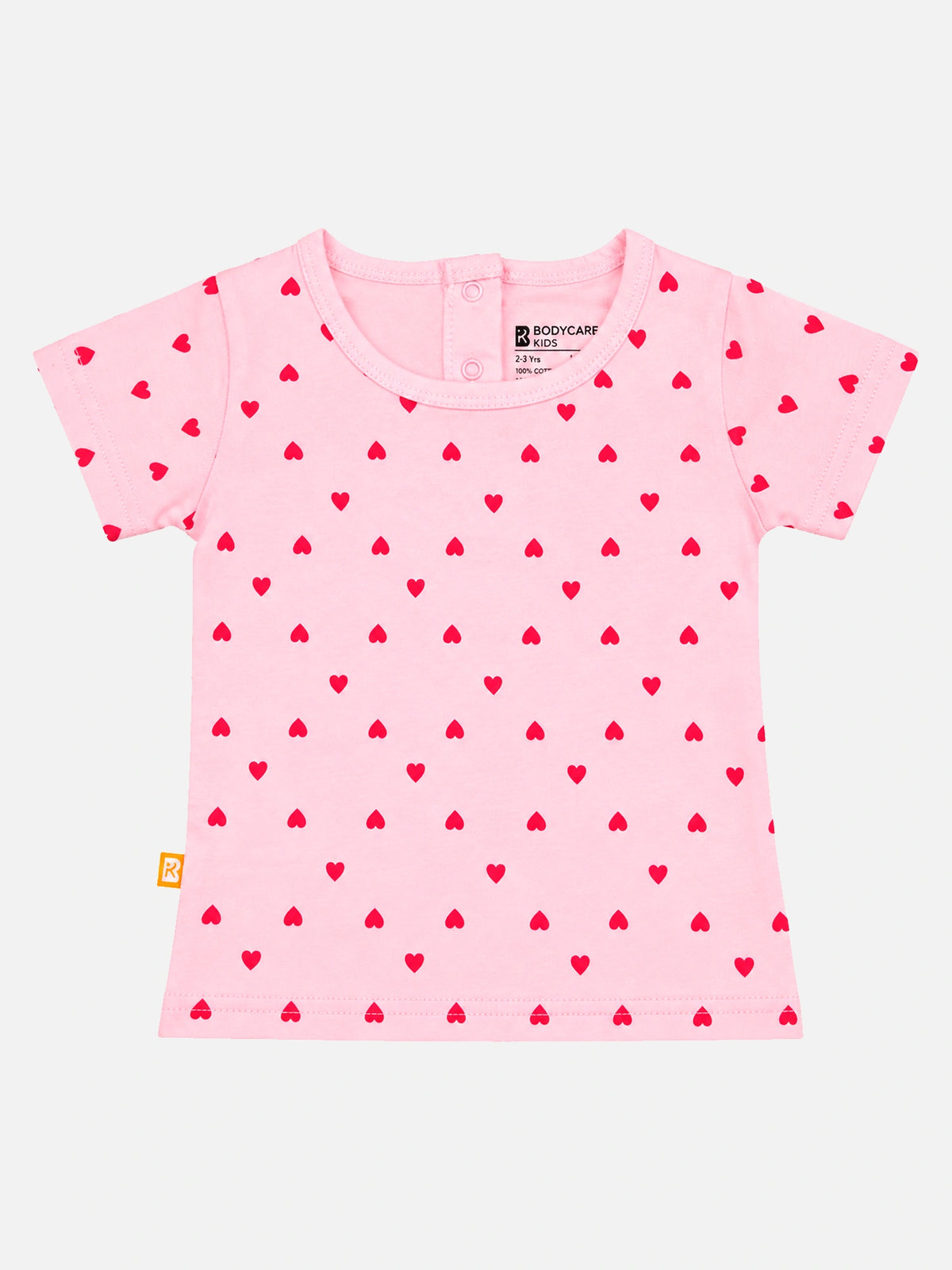 Baby Girls Cotton Round Neck Half Sleeve T-Shirt for Casual Wear, Easy Dressing and Everyday Wardrobe Use - Pack of 1