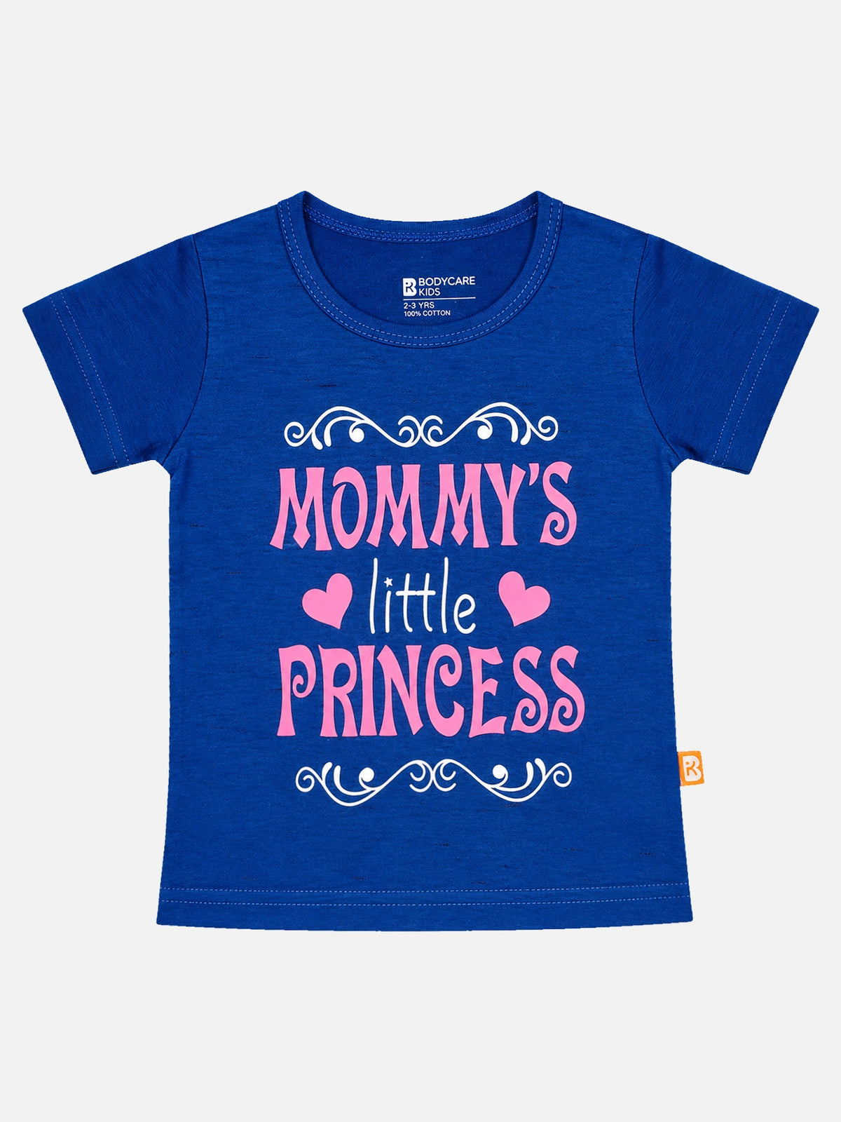 Baby Girls Round Neck Half Sleeve T-Shirt for Casual Dressing, Easy Movement and Regular Wardrobe Use - Pack of 1