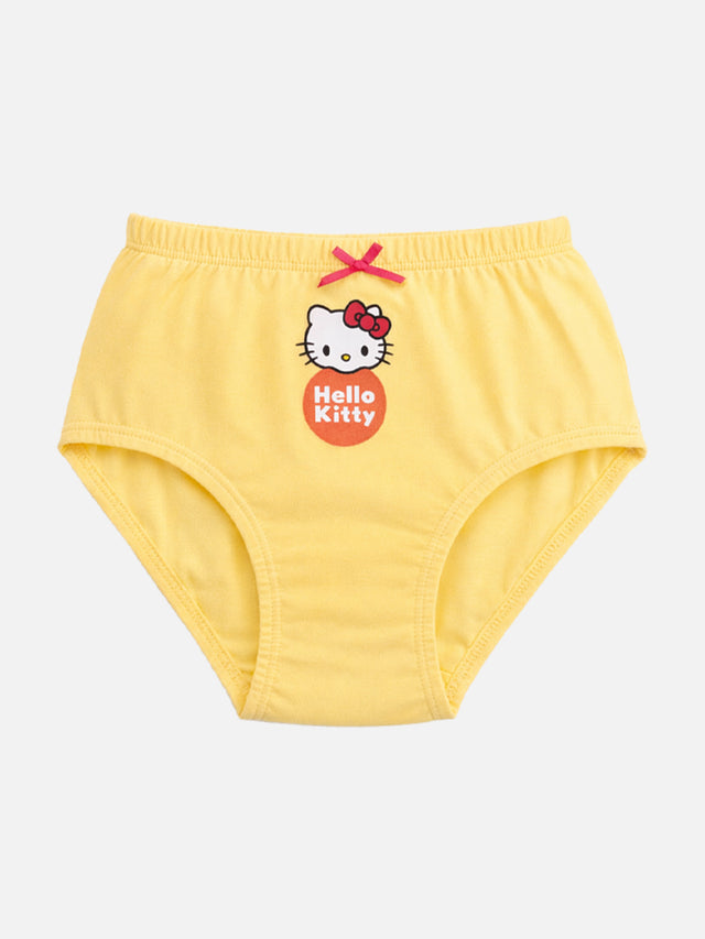Girls Hello Kitty Panty Cotton with Inner Elastic for Everyday Comfort and Kids Essential - Pack of 5
