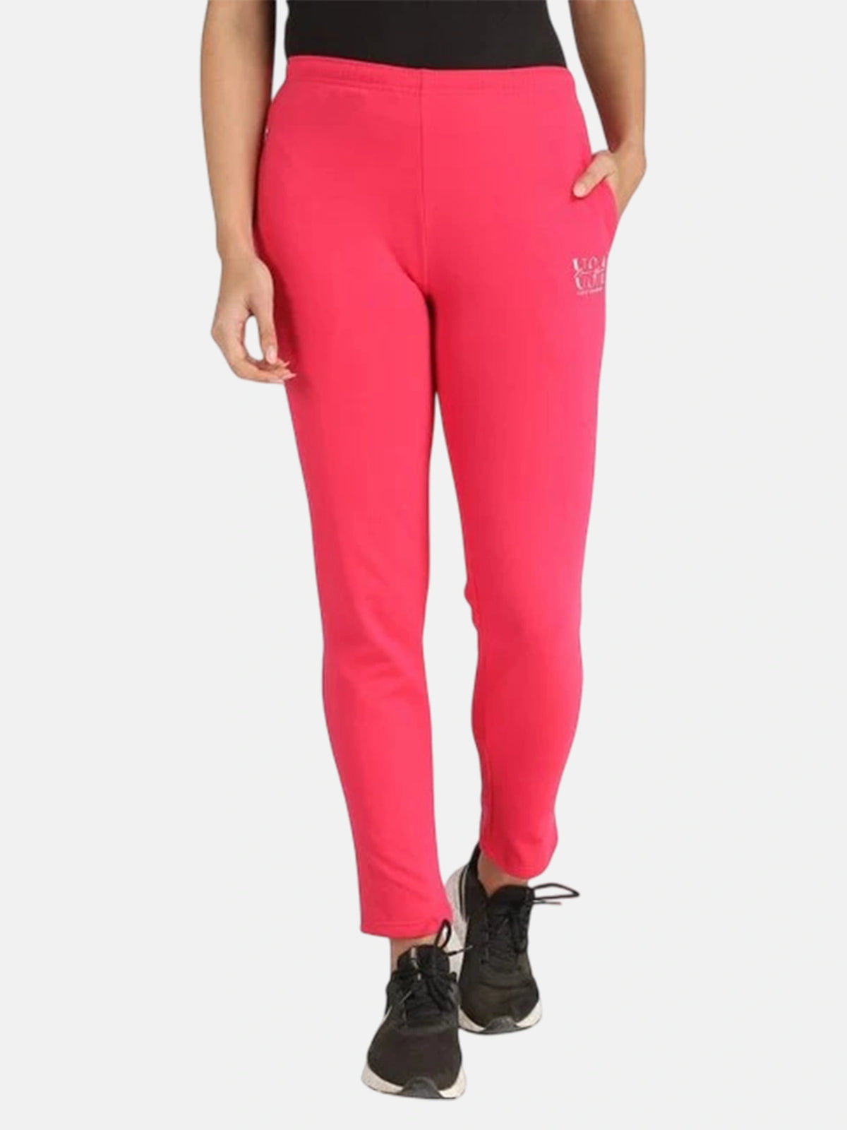 Women Fleece Solid Track Pant with Sports Jogger Styling for Workout, Gym and Everyday Active Wear Comfort