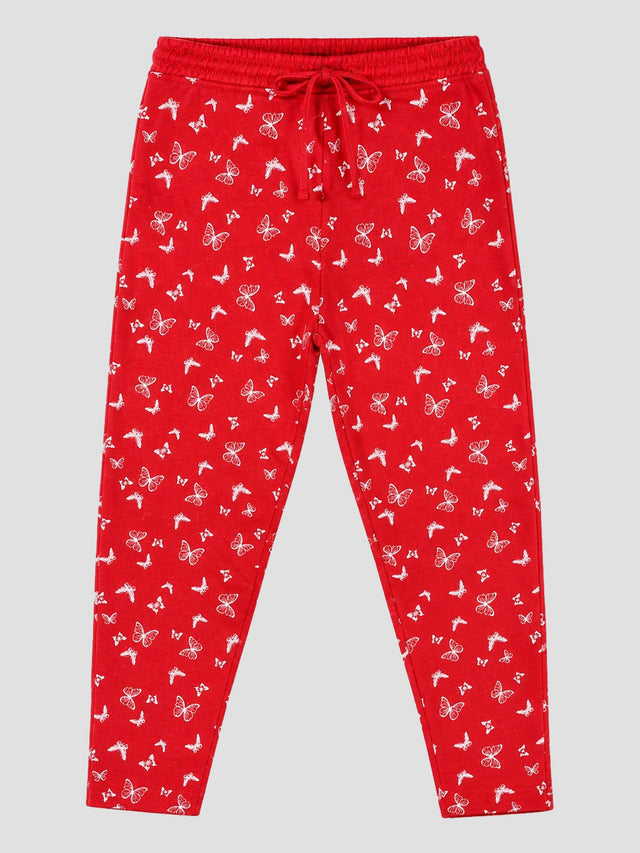 Baby Girls Cotton Track Pant Regular Fit Mid Rise for Everyday Comfort, Lounge Wear, Easy Movement and Wardrobe Essentials