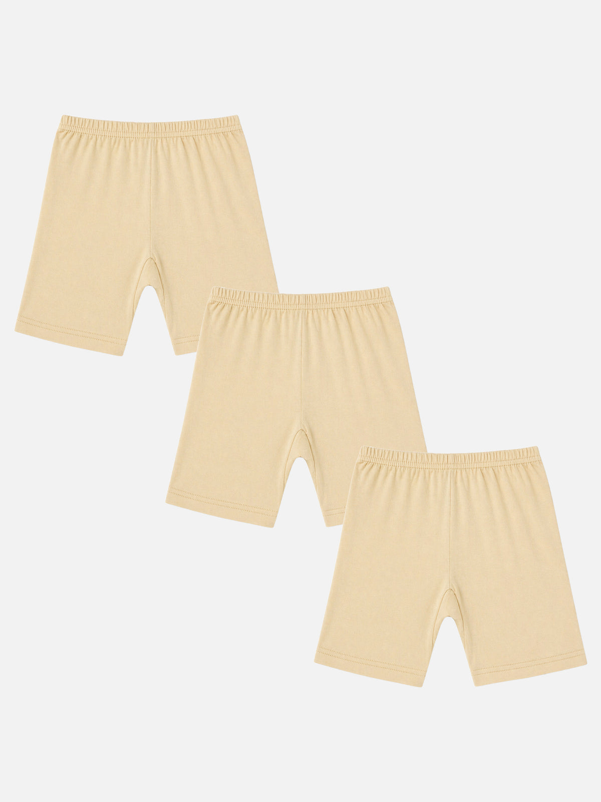 Girls 100% Cotton Shorties with Inner Elastic for Comfortable Coverage, Durable Wear and Easy Movement - Pack of 3
