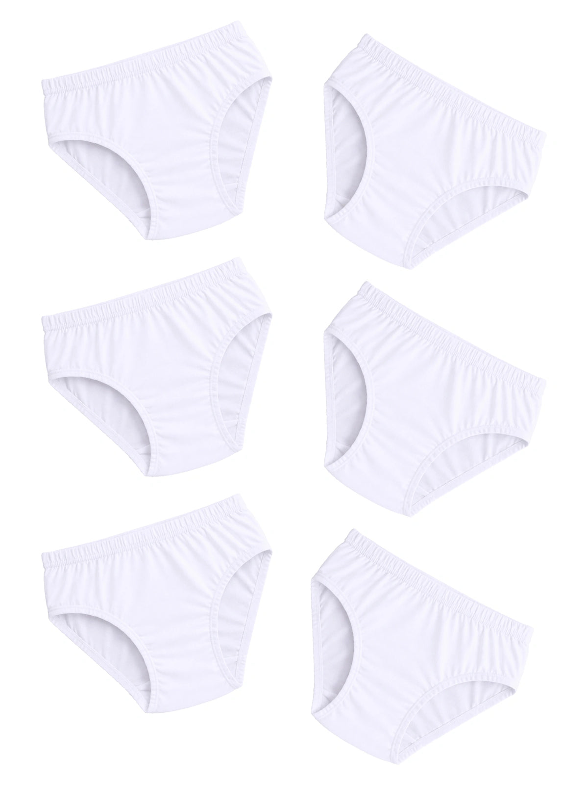 Baby Boys 100% Cotton Brief with Inner Elastic for Soft Innerwear Comfort and Regular Essentials - Pack of 6