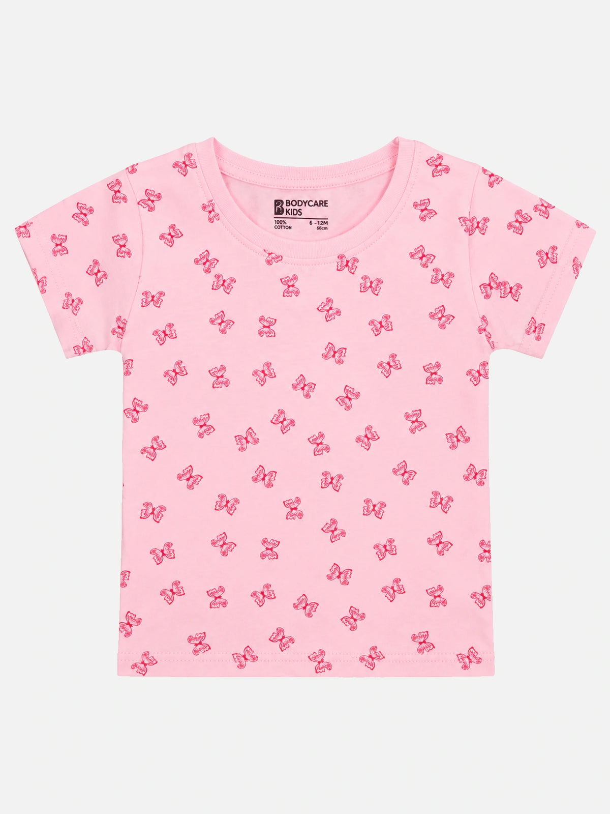 Baby Girls Antiviral 100% Cotton T-Shirt for Comfortable Regular Use and Everyday Casual Wear Essentials