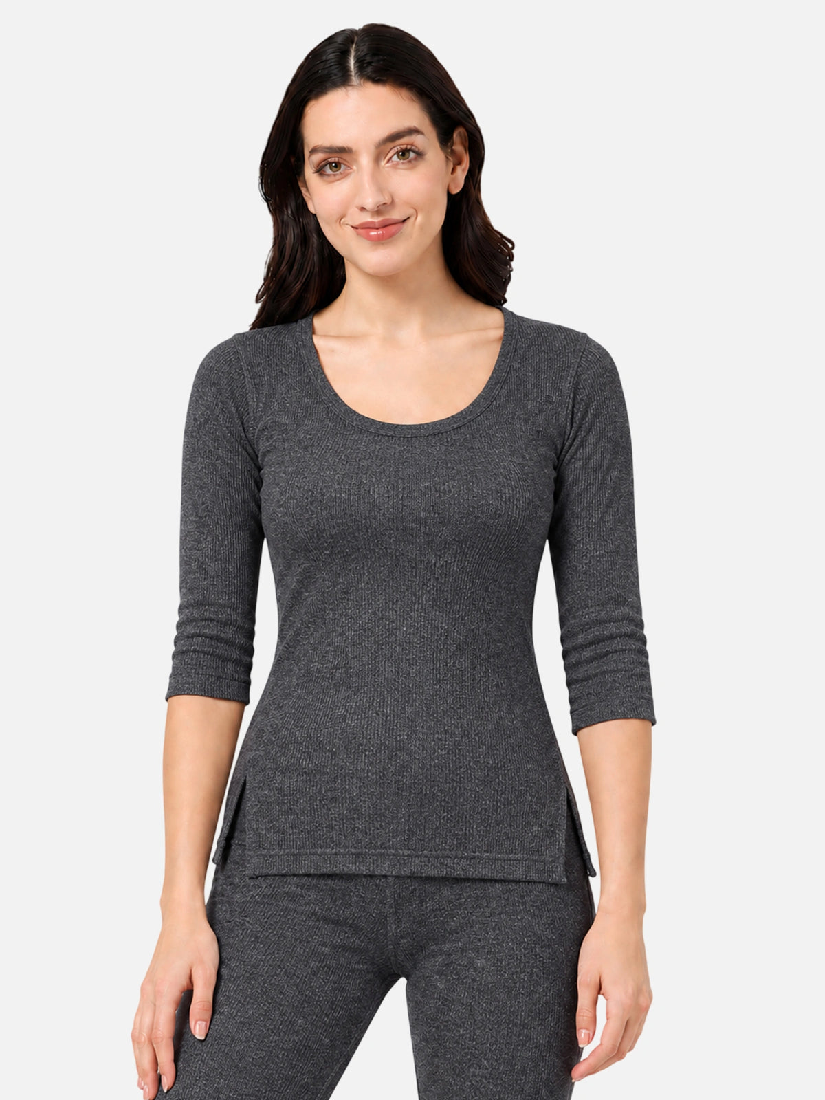 Women 100% Cotton Thermal Top with Warm Innerwear Comfort, Essential Winter Wear and Regular Fit Styling