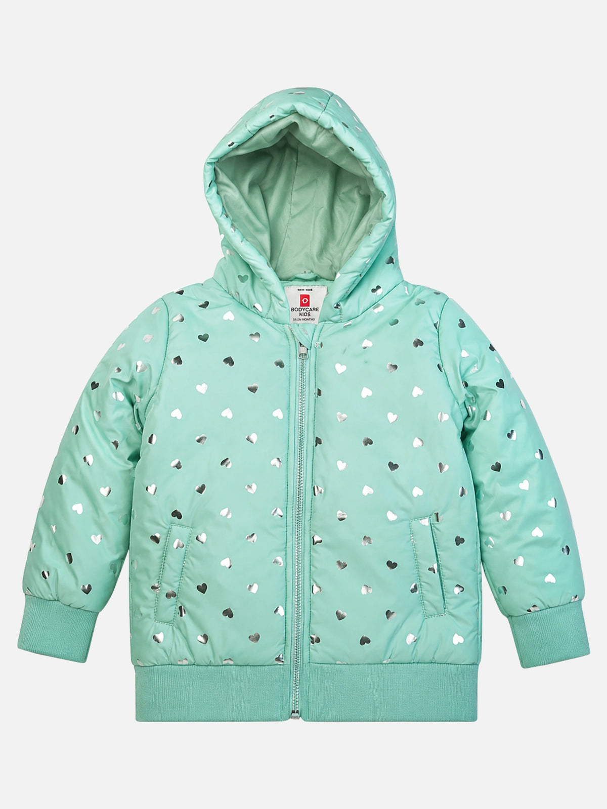 Girls Polyester Quilted Hooded Winter Jacket with Full Sleeves and Comfortable Outerwear Styling for Regular Use