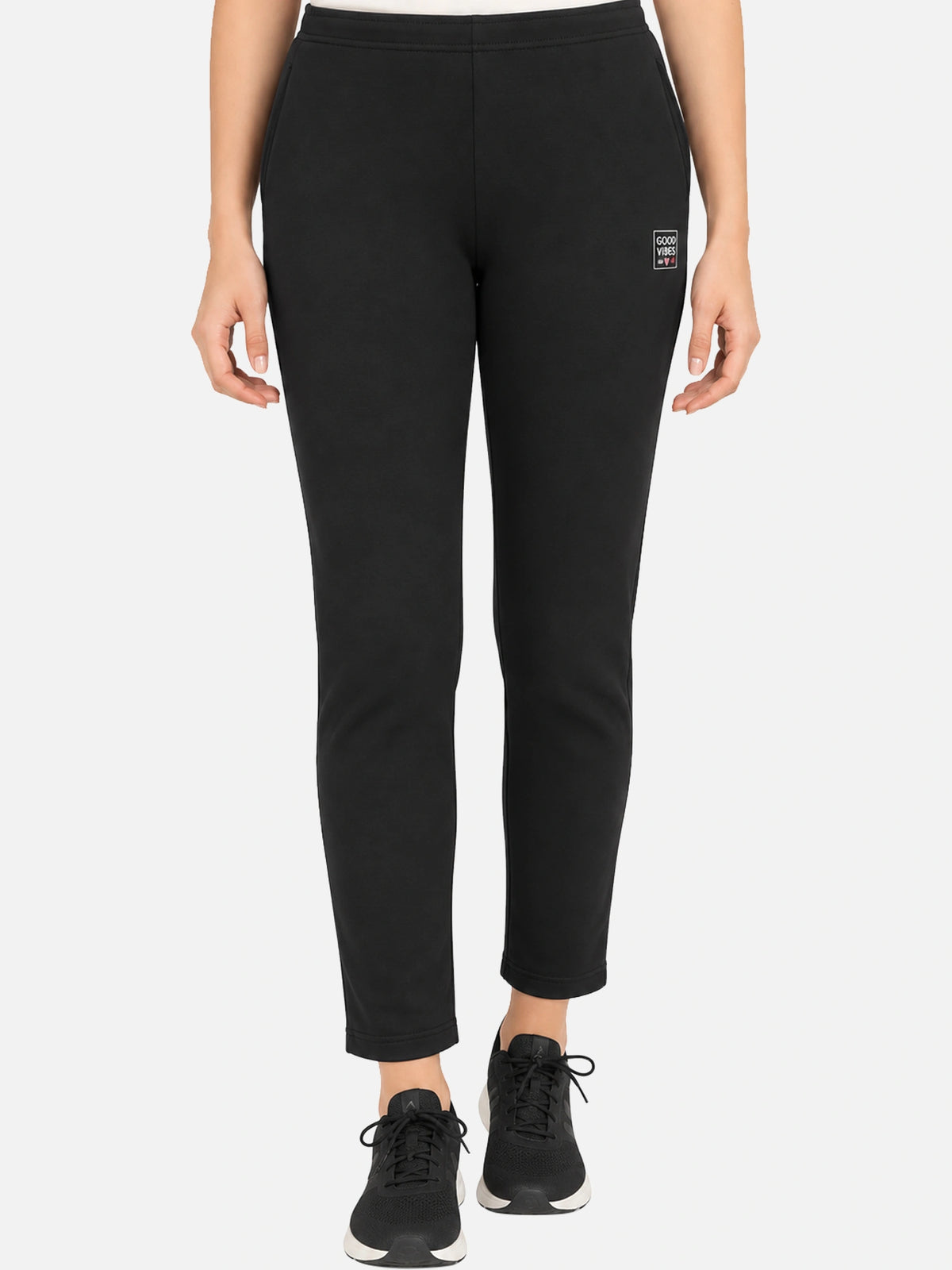 Women Fleece Track Pant with Solid Sports Jogger Styling for Workout, Gym, Active Wear and Lounge Comfort
