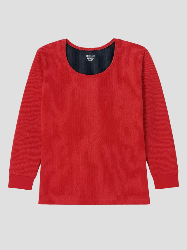 Unisex Full Sleeve Thermal Top with Round Neck Design for Warm Winter Wear and Comfortable Innerwear Use - Pack of 1