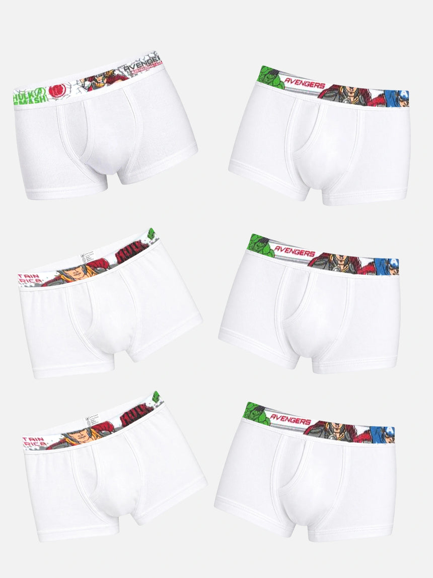 Baby Boys Avengers Cotton Spandex Brief Lycra Waistband Pack of 6
