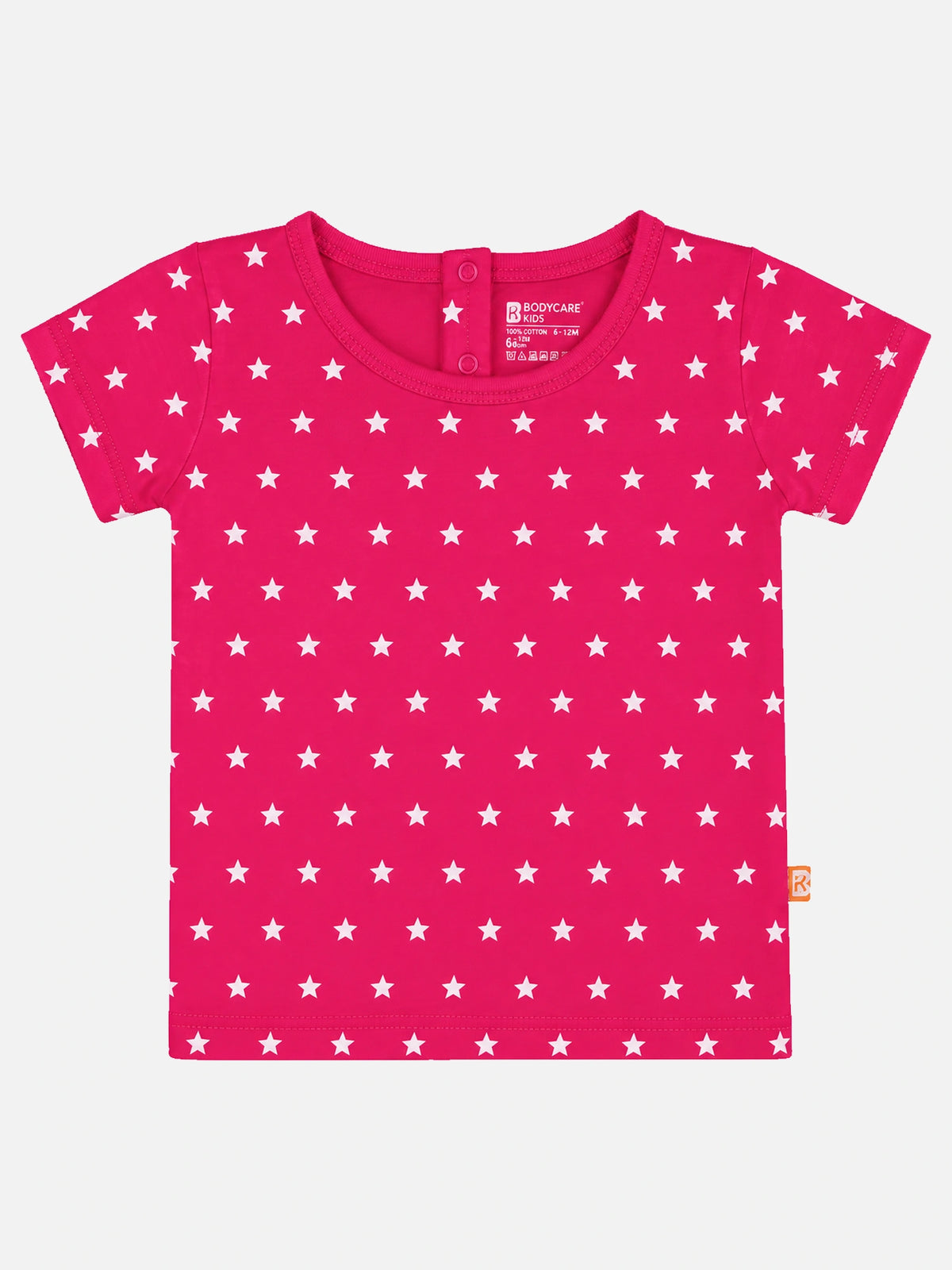 Baby Girls Cotton Round Neck Half Sleeve T-Shirt for Comfortable Casual Dressing and Regular Everyday Use - Pack of 1