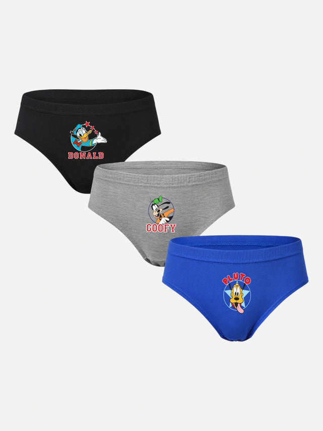Boys 100% Cotton Brief with Inner Elastic for Soft Everyday Innerwear Comfort and Regular Use - Pack of 3