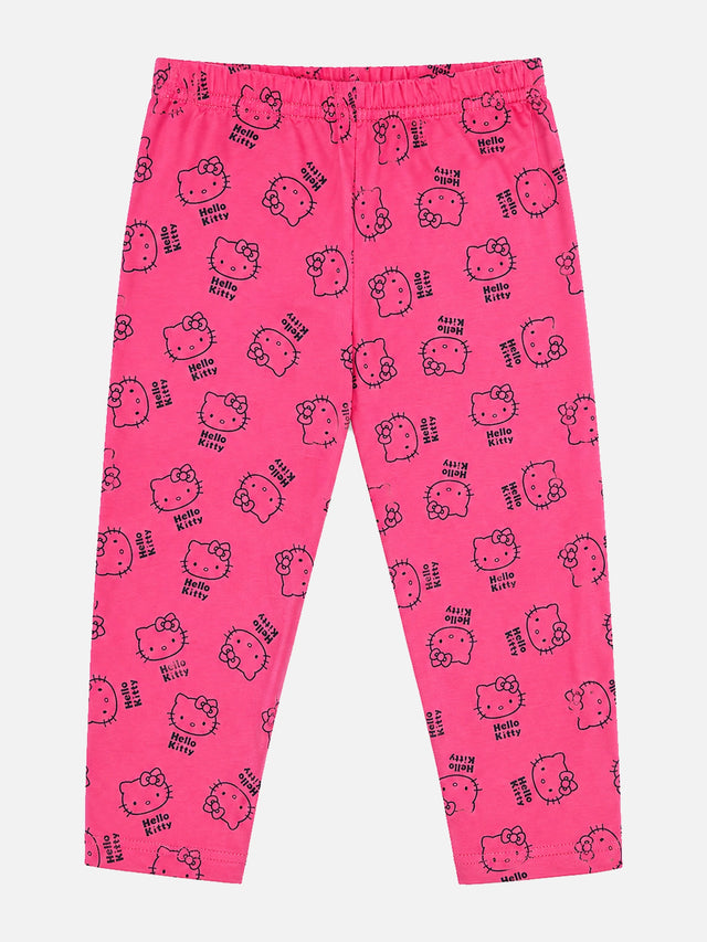 Baby Girls Printed Track Pant with Character Artwork for Casual Wear, Playtime Comfort and Easy Movement - Pack of 1