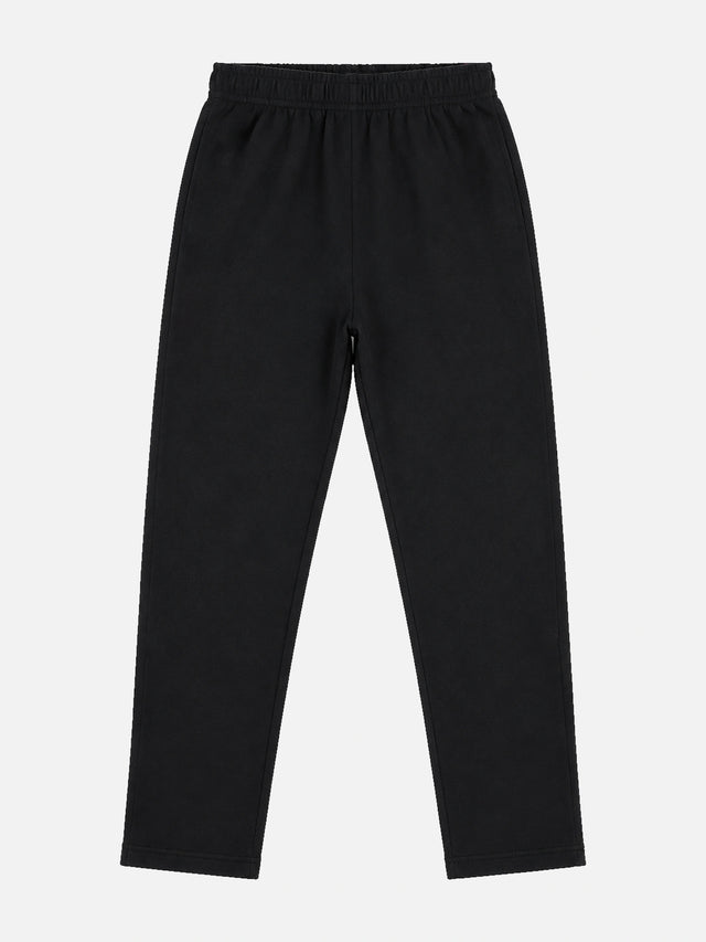 Girls 100% Cotton Solid Track Pant with Side Pockets and Regular Fit Jogger Styling for Comfortable Kids Activewear