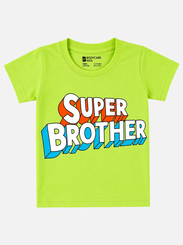 Baby Boys 100% Cotton T-Shirt Round Neck Half Sleeves Regular Fit Top with Soft Breathable Fabric for Daily Wear