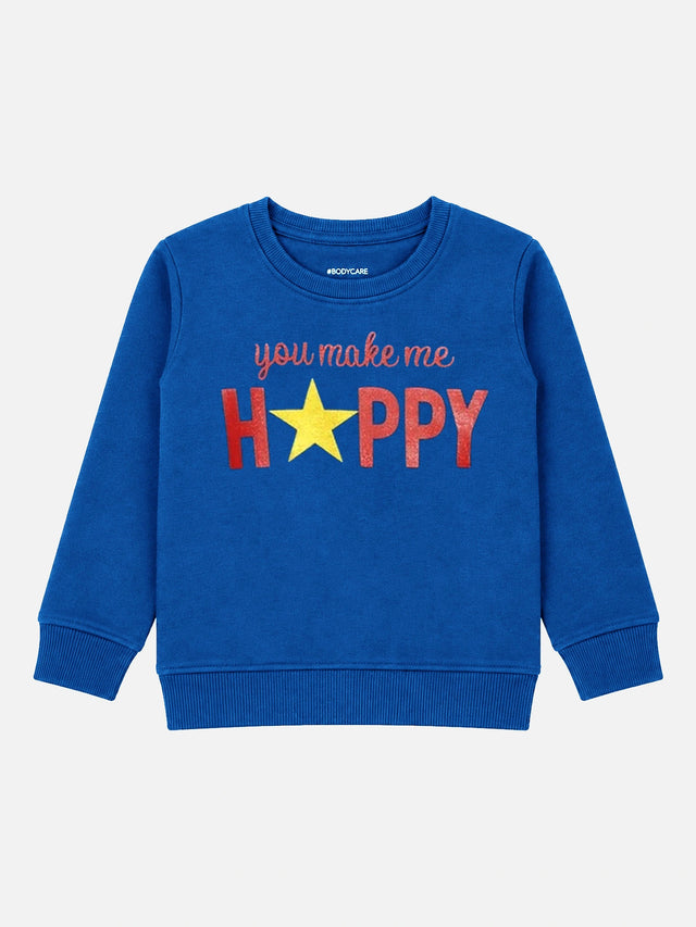 Baby Girls Round Neck Full Sleeves Sweatshirt for Casual Wear, Easy Movement and Everyday Wardrobe Comfort