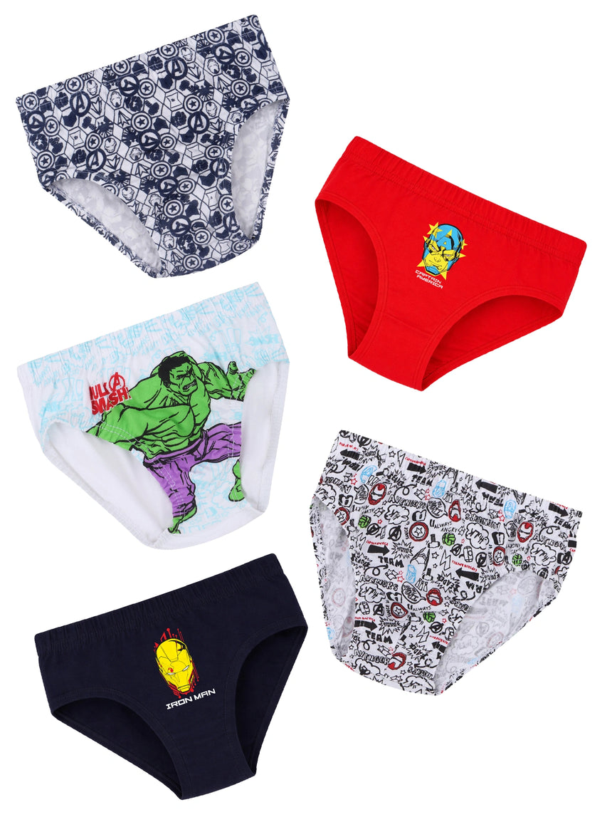 Boys Avengers Brief Inner Elastic Pack of 5 - Bodycare
