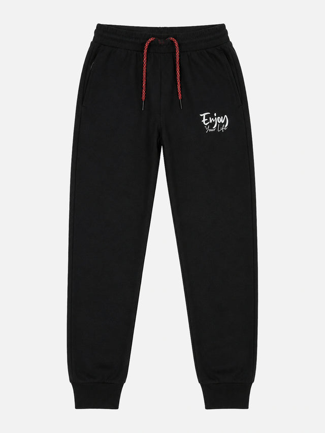 Boys French Terry Cotton Track Pant with Regular Fit Jogger Style for Casual Wear and Comfortable Active Movement