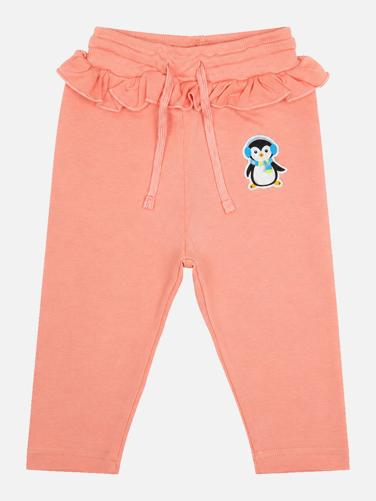 Baby Girls Cotton Printed Track Pant Joggers with Regular Fit for Casual Wear, Lounge Comfort and Easy Movement - Pack of 1