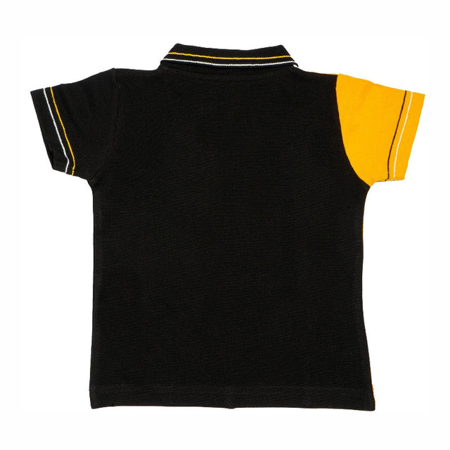 Baby Boys Pique Collar Half Sleeve T-Shirt with Regular Fit and Soft Breathable Fabric for Casual Wear - Pack of 1