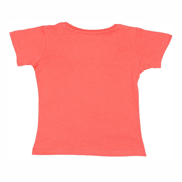 Baby Girls Round Neck Half Sleeve T-Shirt for Casual Wear, Easy Movement, Everyday Comfort and Regular Use
