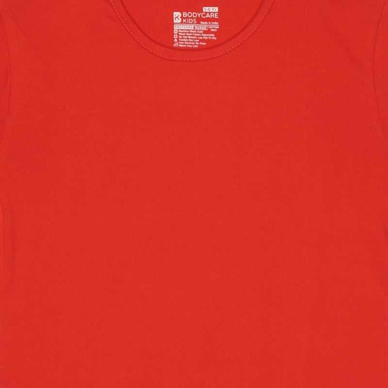 Bodycare Girls Cotton Round Neck Half Sleeves Tshirt Pack Of 2