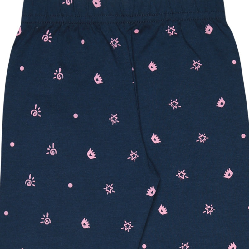 Bodycare Girls Cotton Printed Capri Pack Of 4