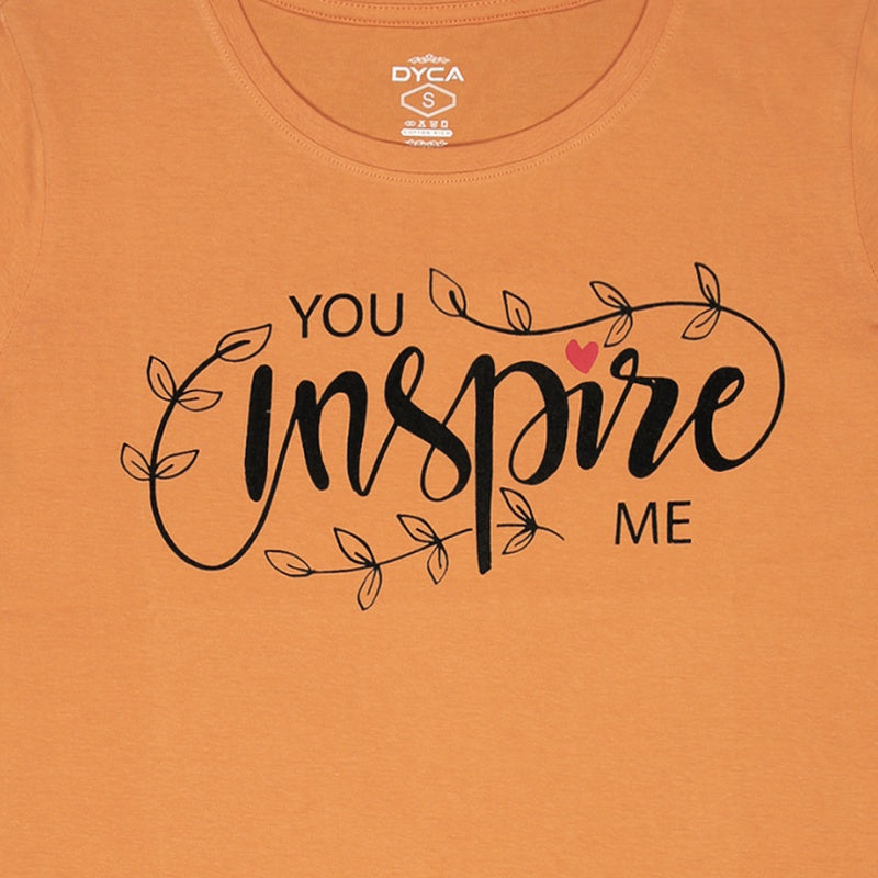 Women 100% Cotton T-Shirt Round Neck Half Sleeves - Bodycare