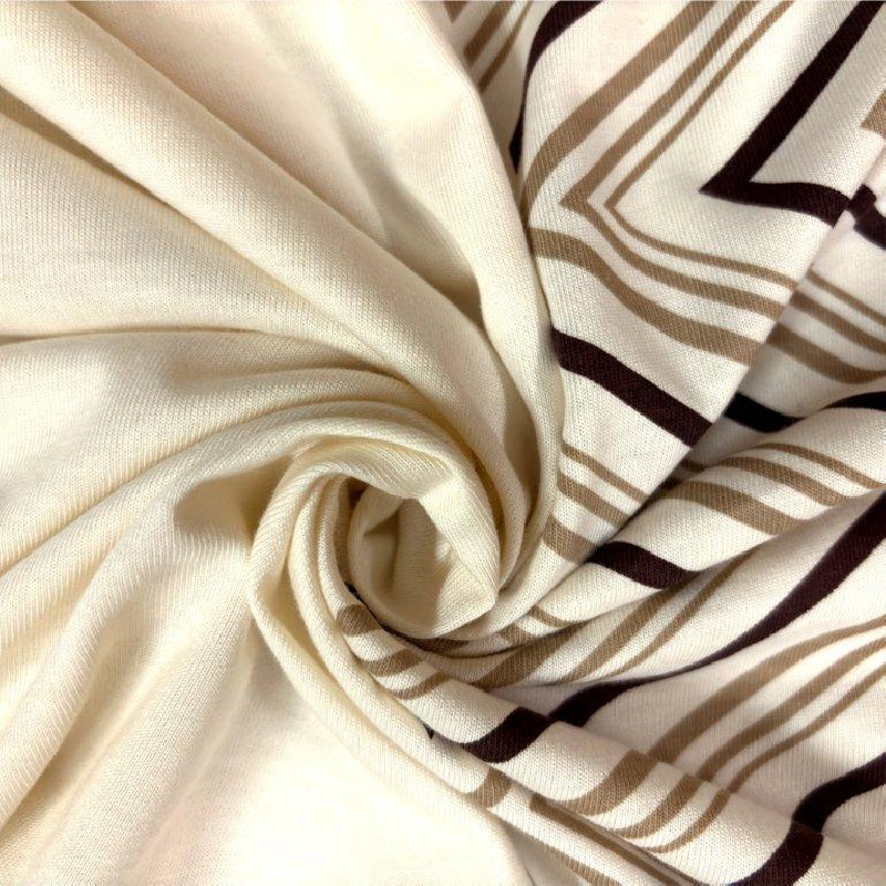 King Size Cotton Bedsheet Chevron Salmon Pink - Bodycare