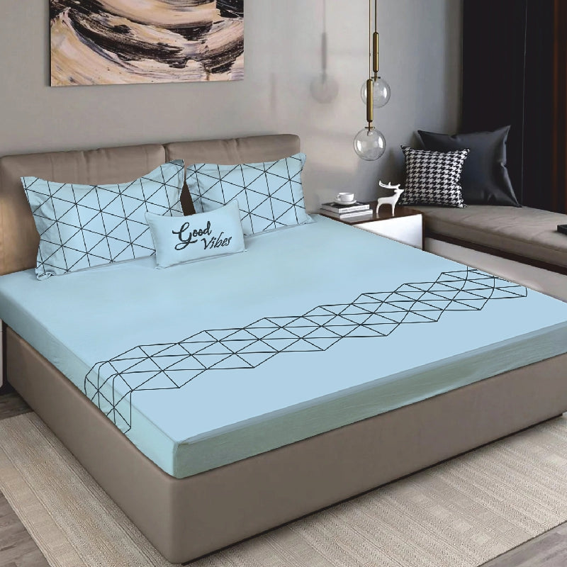 King Size Cotton Bedsheet Solid Salmon Pink - Bodycare