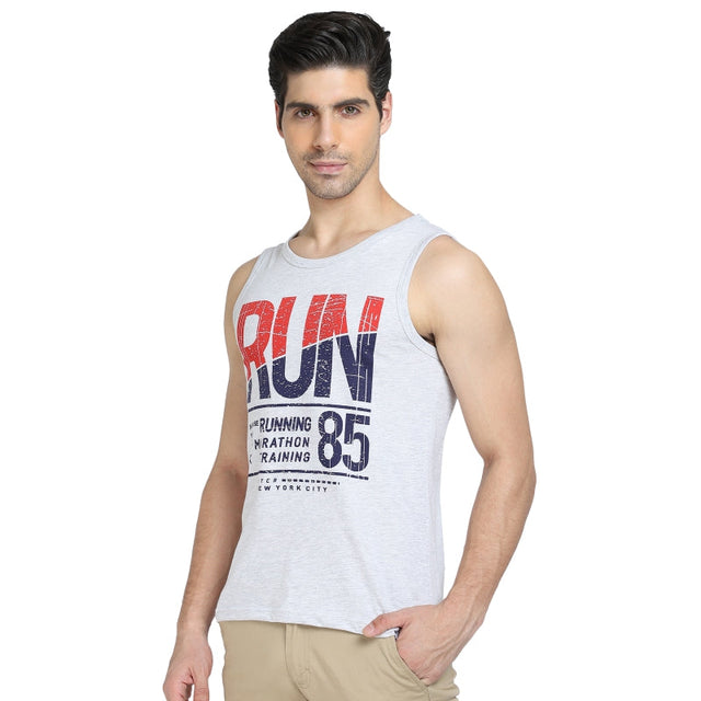 Men T-Shirt Round Neck Sleeveless - Bodycare