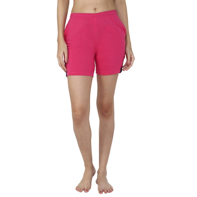 Women 100% Cotton Shorts Side Pockets - Bodycare